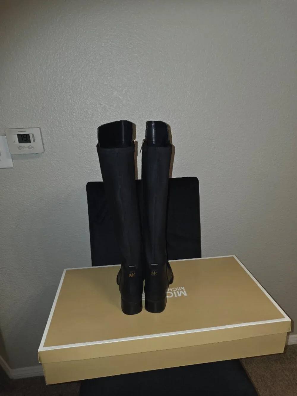 MICHAEL Michael Kors Women's Lex Block Heel Boots - Black - Size 10
